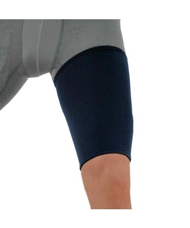 NeoPhysio Medical Grade Elastic Compression Thigh Support Sleeve - XXL Navy (62-68cm) - Buy Online on GoSupps.com