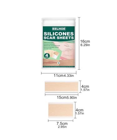 Silicone Gel Scar Patch | Fade Stretch Marks & Burn Scars | Hydrate Facial Skin | Smooth & Even Tone | One Size Fits All - Buy Online on GoSupps.com