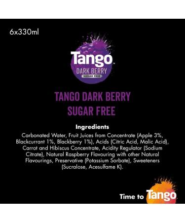 Tango Sugar-Free Dark Berry 330ml Can - 1 Count - Buy Online on GoSupps.com