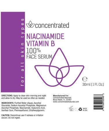 Natural Niacinamide Vitamin B Serum with Vitamin C & Hyaluronic Acid | Anti-Aging Face Serum for Fine Lines & Brightening - Buy Online on GoSupps.com