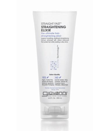GIOVANNI Eco Chic Straight Fast Straightening Elixir 6.8 oz. Each - Ultimate Hair Straightening Superior Smoothing Heat Protection No Parabens Color Safe (Pack of 2) - Buy Online on GoSupps.com