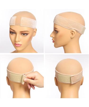 Elastic Non-Slip Wig Grip Headband for Women's Wig - Thinner Velvet Band (2-Nude) - Buy Online on GoSupps.com