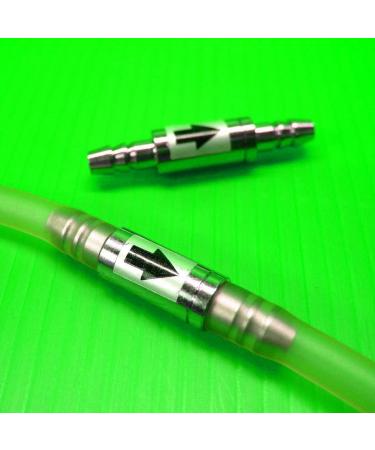 Greluma 2 STK Stainless Steel Anti-Backflow Valves for 4mm CO2 Line - Aquarium Diffuser & Controller - Buy Online on GoSupps.com