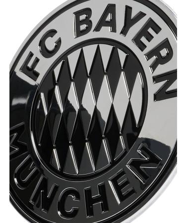 FC Bayern Munich Chrome Logo 3D Sticker | Premium Fan Article for Soccer Fans | Shop Internationally - Buy Online on GoSupps.com
