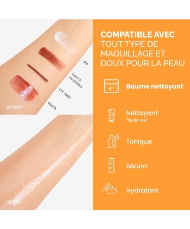 PLANTIFIQUE Baume D maquillant Visage Acide Hyaluronique & C ramides Nettoyant Huile Enl ve Maquillage Waterproof & Cr me Solaire 40 g Sans parfum - Buy Online on GoSupps.com