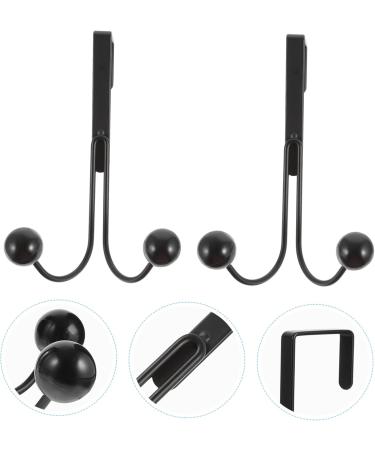 GLEAVI 2pcs Coat for Outdoor Home Hook Multi-Functional Double Punch- Door Hanging 14x9cm Black - Buy Online on GoSupps.com