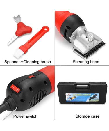 690w Electric Horse Clippers Professional Haircut Trimmer 6 Adjustable Speed Portable Electric Hair Fur Grooming Clippers horsehairRed - Buy Online on GoSupps.com