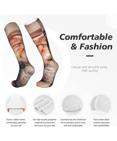 English Bulldog Compression Socks for Men & Women - 15-20 mmHg Circulation Support for Running & Cycling - Buy Online on GoSupps.com