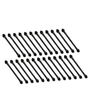 SOESFOUFU 25 Pcs Eyeshadow Black Daily Use Lip Mask Applicator Brush Women Makeup Brush Plastic