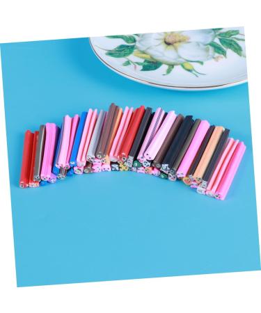Housoutil 50pcs Scrapbooks DIY Nail Art Nail Art Stickers Material Cane DIY Manicure Supplies Scrapbook Book Fingertip Nail Rings Sticks Scatchbook Self Made 3D Cell Phone Polymer medium As Shown - Buy Online on GoSupps.com