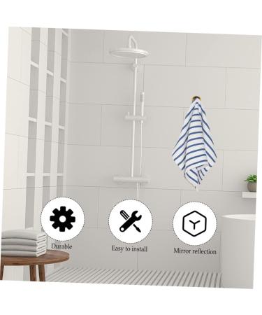 jojofuny Bathroom Wall Hanger 4pcs Hook Scarf Clothes Rack Heavy Duty Hat Wall Hanger Backpack Hanger Robe Coat -Mounted 2.9X1.8CM Golden - Buy Online on GoSupps.com