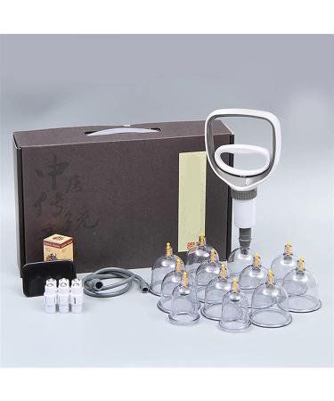 LIANGJUANG cupping set silicone cupping therapy set lure cupping therapy sets wood therapy massage tools kit 1 Set Professional Suction Cup Therapy Suction Scraping Massager Apparatus Device Cupping M