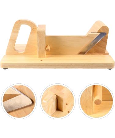 HOLIDYOYO 1pc Ham Cut Sausage Sausage Bratwurst Kitchen Cutting Tool Ham Guillotine Ground Sausage Italian Wood Sausage Metal Cutters Chopper Wooden Hot Dog - Buy Online on GoSupps.com