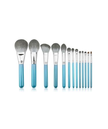 Makeup Brush Set 9 Pieces Soft Makeup Tools Non-irritating Synthetic Fiber Bristles with Cosmetic Bag Foundation Brush