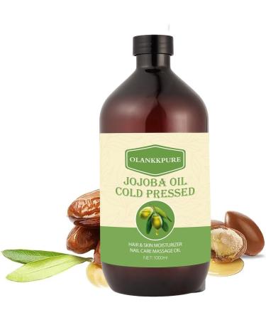 32 fl oz 100 Pure Jojoba Carrier Oil Unrefined Hexane Free Cold Pressed for Skin Face Hair Nails & Massage - Buy Online on GoSupps.com