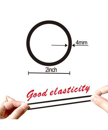 120PCS Black Hair Ties Set - No Metal Elastics for Thick & Curly Hair - Ponytail Holders for Men, Women, Kids - 4mm Rubber Bands - Buy Online on GoSupps.com