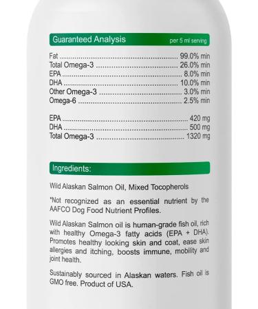 Bark&Spark Salmon Oil for Dogs & Cats - Omega-3 Skin & Coat Support - Liquid Supplement 32oz - Buy Online on GoSupps.com