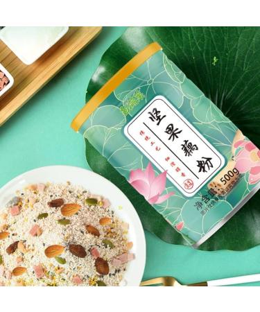 Black Sesame Fruit and Nut Lotus Root Powder Soup Instant Brewed Breakfast Nut Lotus Root Powder Soup Nutritious and Healthy Porridge (5 can) - Buy Online on GoSupps.com