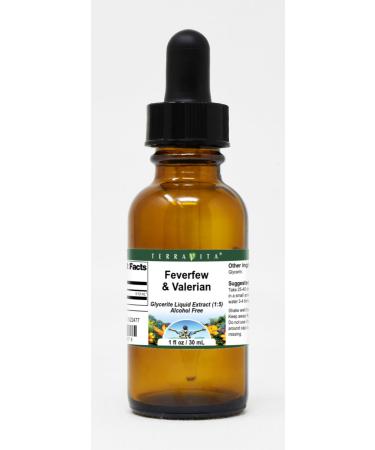 Feverfew & Valerian Glycerite Liquid Extract (1:5) - No Flavor (1 oz ZIN: 522477) - 3 Pack