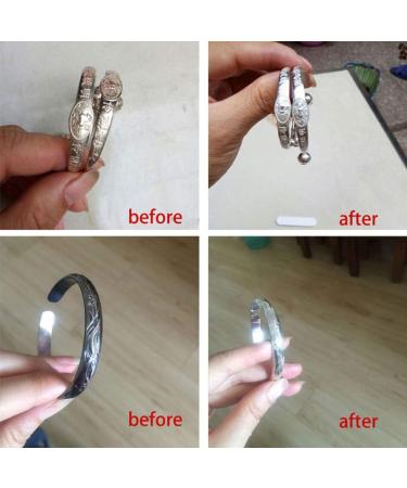 Gentle Jewelry Cleaner Kit with Polishing Cloth Liquid Tarnish Remover Cleaner for Silver Fine Fashion Jewelry Tool diy dollhouse kit for kids to build - Buy Online on GoSupps.com