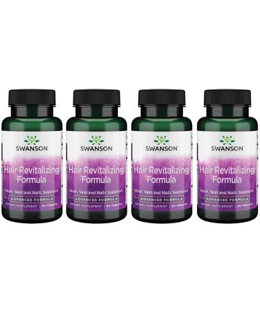 Swanson Advanced Hair Revitalizing Formula 60 Tabs (4 Pack)
