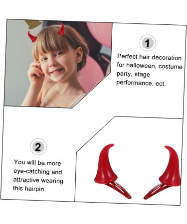 minkissy 9 Pairs Halloween Decorative Barrettes Demon Hair Pin Hair Clip Devil Little Horn Hair Accessory for Girls Halloween Party Hair Accessories Hair Barrettes Horns Props - Buy Online on GoSupps.com