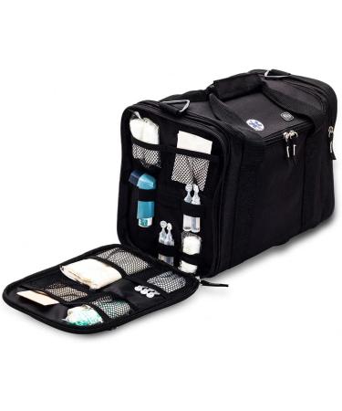 EB Jumbles Black Multifunctional Pocket Care Bag - First Aid Bag with Big Main Compartment & 2 Outside Pockets - Ideal for Nursing Service - Buy Online on GoSupps.com