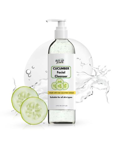 Cucumber Hydrating Gel Foaming Facial Cleaner Formulated with Niacinamide | Fragrance Sulfate & Paraben Free| Removes dirt oil makeup. Ideal for acne-prone aging sensitive skin.