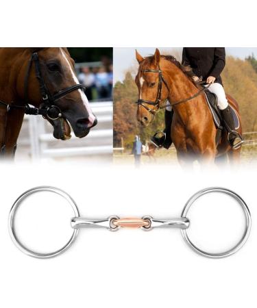 Horse Mouth Bit Stainless Steel Snaffle Bit Horse Ring Hollow Jointed Mouth Loose Thickeness Bit Loose Mouth Bit Roller for Horse Racing Accessory(11.5cm) - Buy Online on GoSupps.com