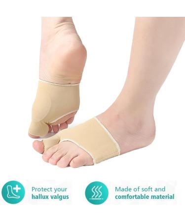 2 Pcs Bunion Corrector & Orthopedic Hallux Valgus Relief Splint | Beige Gel Pads & Non-Slip Support Brace - International Shipping Available - Buy Online on GoSupps.com