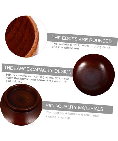 Frcolor 3-Piece Shaving Bowl Set | Wooden Cup for Men | Perfect for Shaving Cream & Foam - International Shipping - Buy Online on GoSupps.com