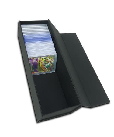 Trading Card Storage Box Toploader Storage Box Trading Card Holder Toploader Hobby Box for 800 Count Cards - 1 PACK Black