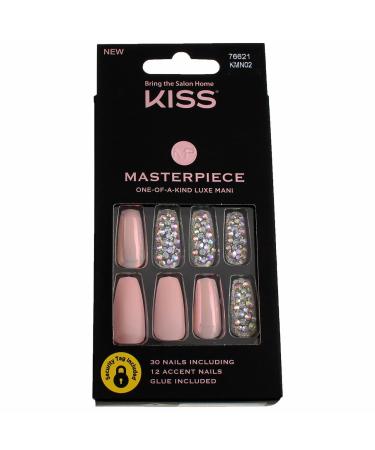 KISS Masterpiece One-Of-A-Kind Luxe Mani KMN02 Everytime I Slay (2 pieces)