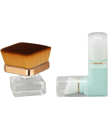 Double Ended Makeup Brush Soft Hair Liquid Foundation Brush to Prevent Deformation 2 Pieces for Home Use - Buy Online on GoSupps.com