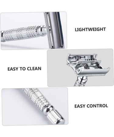 Beaupretty 3-in-1 Manual Shave Razor | Butterfly Open Safety Razor for Men | Precision Face Grooming & Beard Care - Buy Online on GoSupps.com