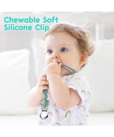 COZYPANDA Silicone Pacifier Clip - BPA Free Teething Beads Design for Baby Boy/Girl - Pack of 3 - Keep Pacifiers, Teethers, and Toys in Place - Buy Online on GoSupps.com