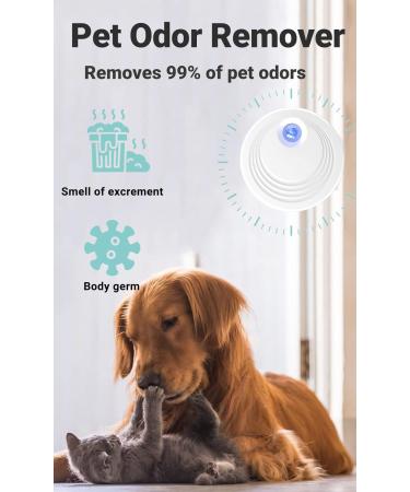 Buy Mknzome Cat Litter Deodorizer - Intelligent Odor Eliminator for Litter Boxes | 99% Deodorization | Mini Air Purifier for Cats - Ideal for Bathrooms & Small Areas - Buy Online on GoSupps.com