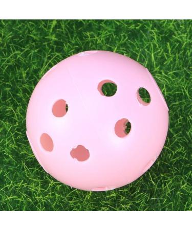 6pcs Abaodam Pink Plastic Golf Training Balls for Swing & Putting Practice - Buy Online on GoSupps.com