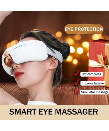 Rechargeable Eye Massage Device - Warmth & Vibration Glasses for Sleep Quality Dark Circles & Swollen Eyes - Buy Online on GoSupps.com