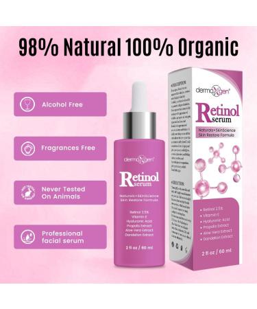 3% Retinol Skincare Set Hydrating Face Cream (1.7 FL OZ) & Retinol Serum (2 FL OZ) with Hyaluronic Acid Lightweight Anti-Aging Moisturizers for Fine Lines & Smoother-Looking Skin - Buy Online on GoSupps.com