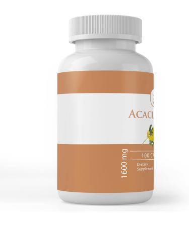 Acacia Fiber Capsules (100 ct) - Pure Ingredients, No Additives, Lab Verified - Buy Online on GoSupps.com