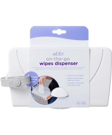 Ubbi Portable Baby Wipes Dispenser - Must-Have Travel Accessory for Newborns - Reusable, White - Buy Online on GoSupps.com