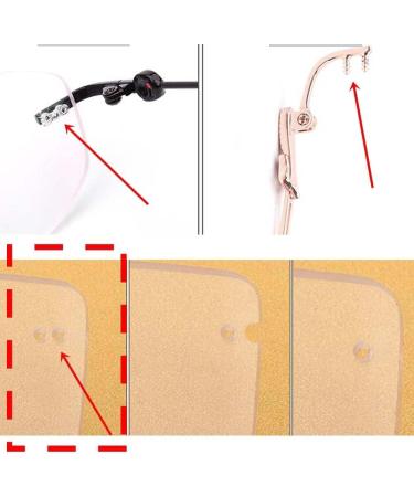 Vekker Yewear Rimless Glasses Accessories - Pink Spare Arms & Rhinestone Metal Brackets | International Shipping - Buy Online on GoSupps.com