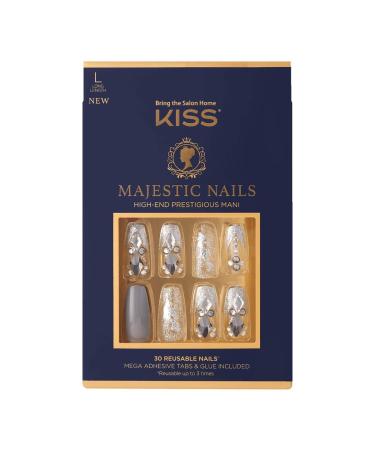 KISS Majestic Nails- Sparkle Sparkle 30 Count (Pack of 1)