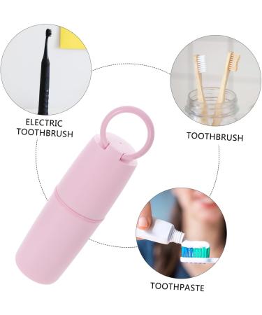 Magiclulu Multi-Purpose Toothbrush Storage Box & Travel Washing Cup - Pink | Outdoor Toothpaste Holder 20.5x6cm - Buy Online on GoSupps.com