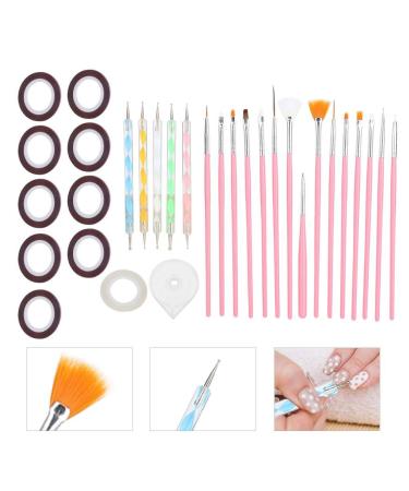 Nail Art Polish Brush Set - Professional Nail Painting & Drawing Tools for Manicure & Dotting - International Shipping Available - Buy Online on GoSupps.com