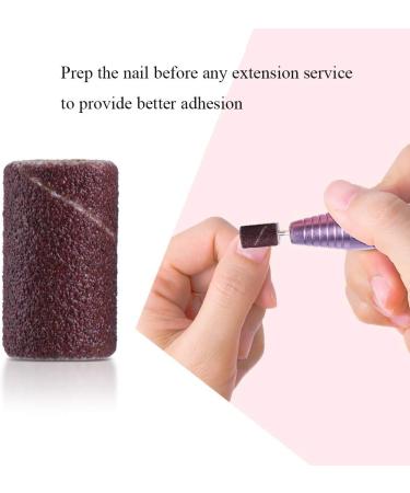 200Pcs Sanding Bands Pack Nail Drill Sand Band For Acrylic Nails Manicure Pedicure 80# and 180# 100Pcs for Each Size - Buy Online on GoSupps.com
