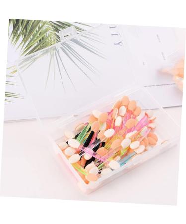 Beavorty Eyeshadow Applicator Brush 120pcs Eyeshadow Double-headed Makeup Plastic Eye Supplies Tools Dual-end Stick - Buy Online on GoSupps.com