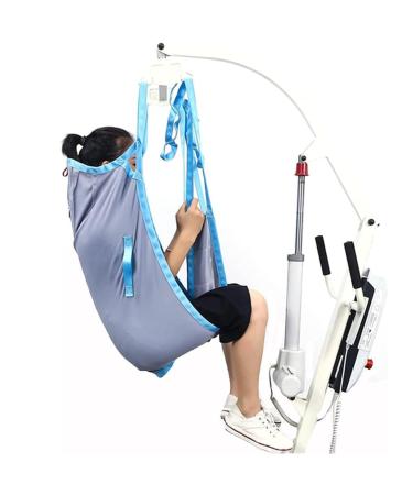 AGEDOR Full Body Patient Lift Sling Shape Divided Leg Sling Medical Transfer Belt for Elderly for Transfer and Positioning and Lifting S Small