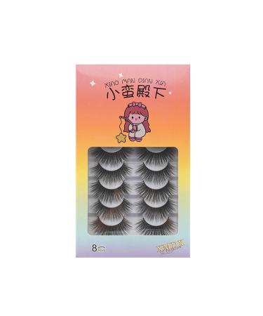 8 Pairs Thick Curled False Eyelashes - One-Piece for Eye Enlargement | International Shipping - Buy Online on GoSupps.com